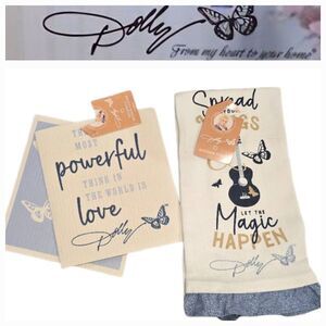 Dolly Parton From My Heart To Your Home Inspirational Kitchen Linen Set
